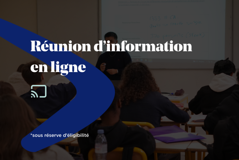 Réunion d'information en ligne