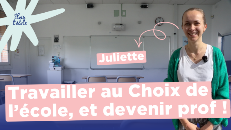 Juliette, future prof de français !